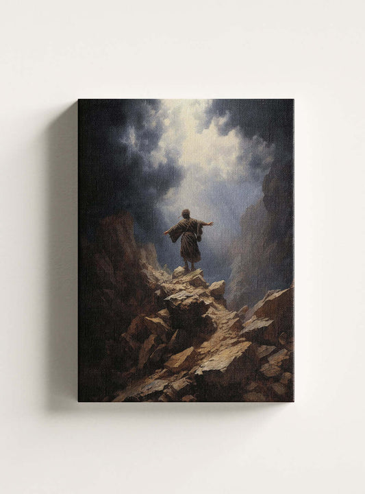 Christian Canvas Art - Isaiah 53:4 Divine Ascent - Decor Print