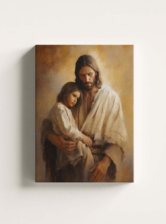 Christian Canvas Art Embrace of Grace Print