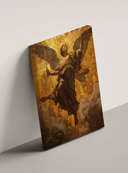 Christian Canvas, Accountability Bible Verse Wall Art, Elegant Christian Iconography