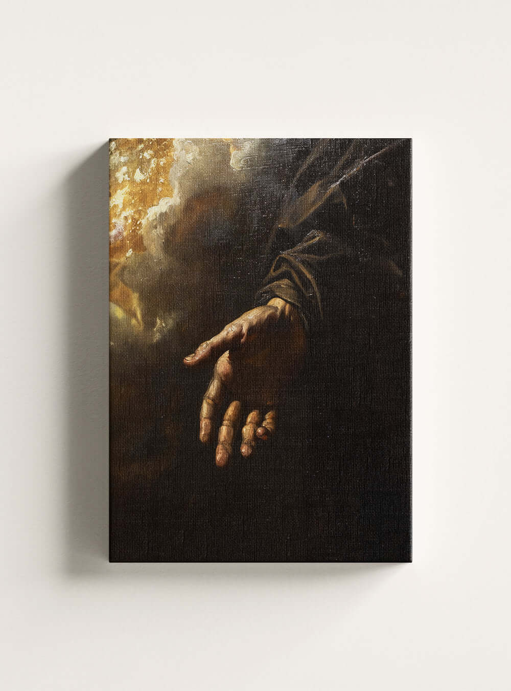 Christian Canvas: Nurturing Hand Bible Verse Wall Art, Religious Painting