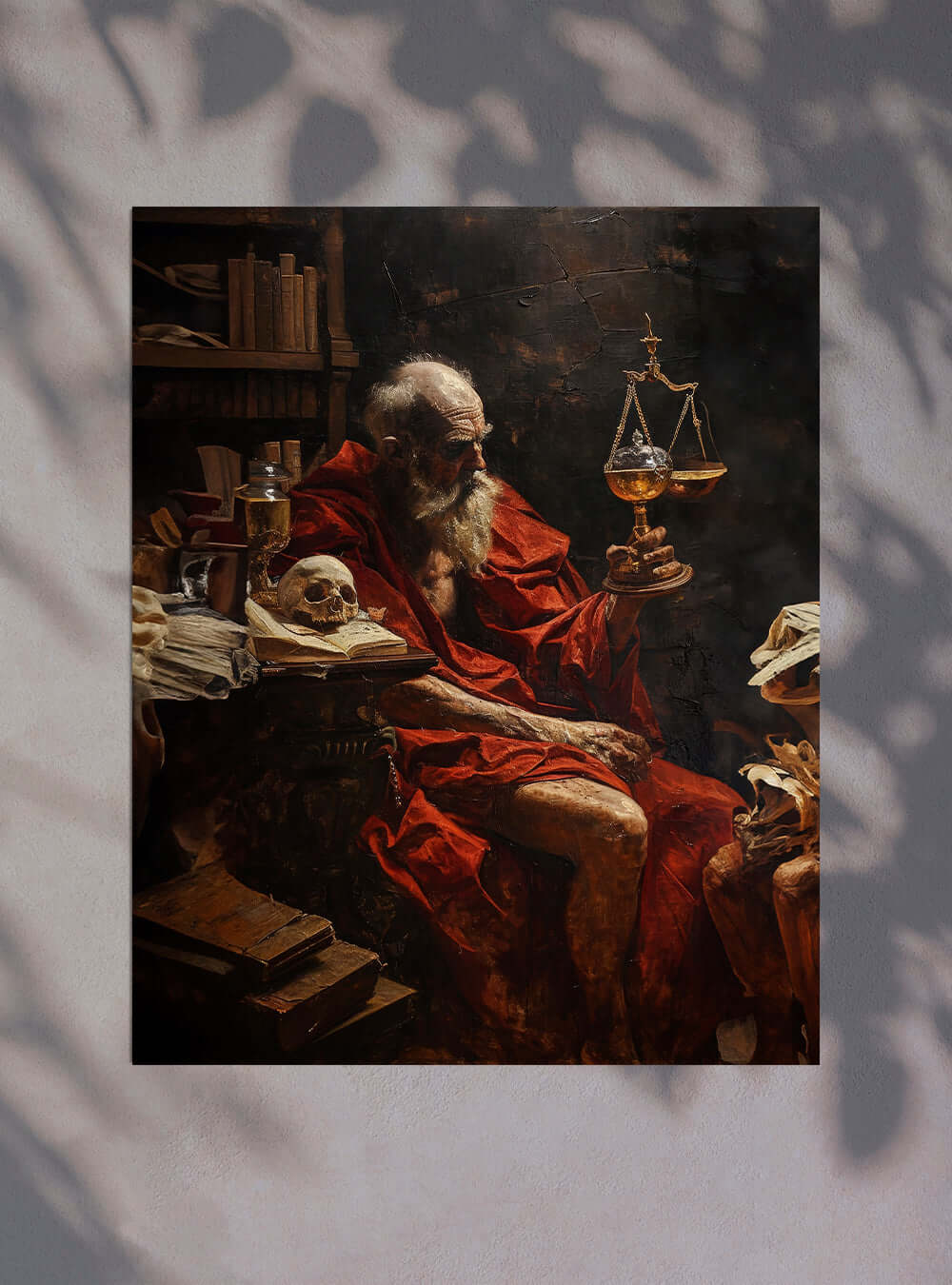 Christian Home Bible Art Neoclassical Vanitas Study Poster Print