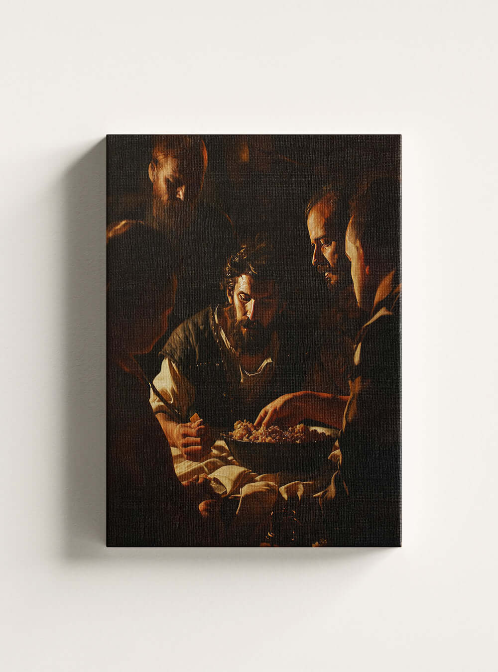 Christian Home Decor Biblical Grain Feast Canvas Print