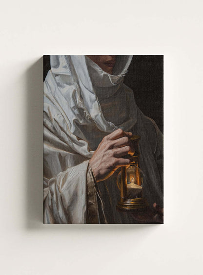 Christian Home Decor: Cultivating Patience on Canvas | Neoclassical Art Print