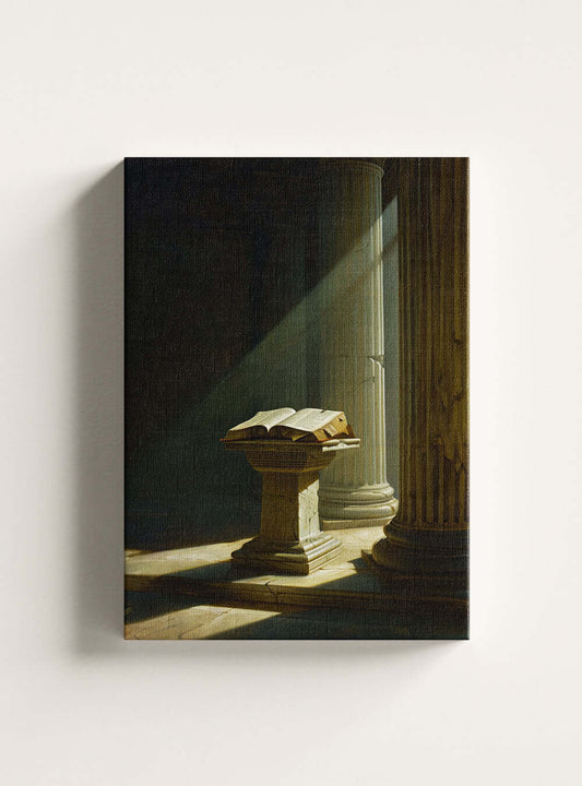 Christian Iconography Faith Foundation: Neoclassical Canvas Art Print