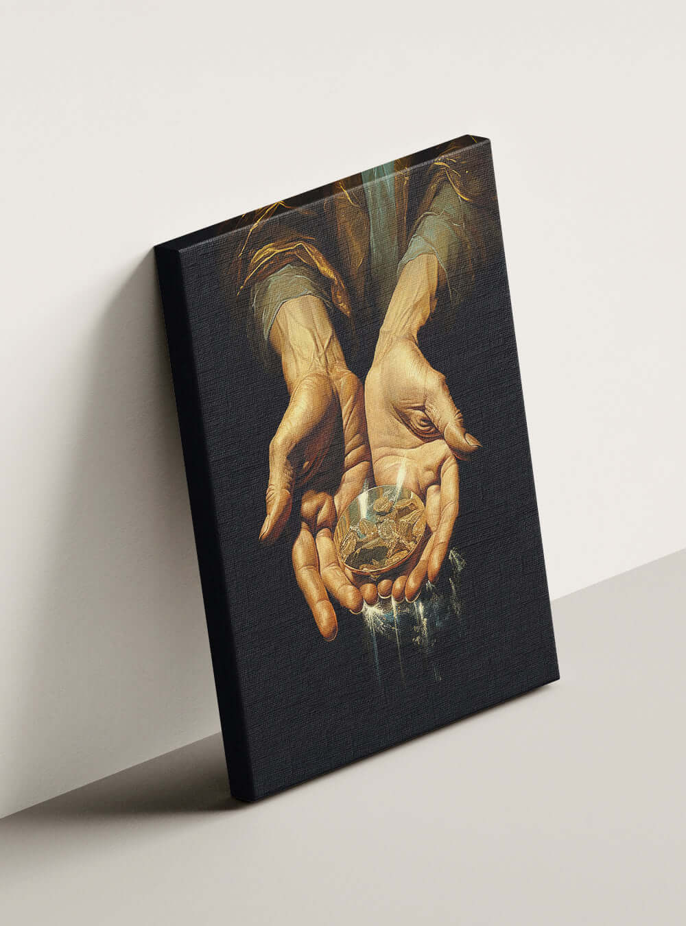 Christian James 4:3 Enigmatic Hands - Home Decor Canvas Print