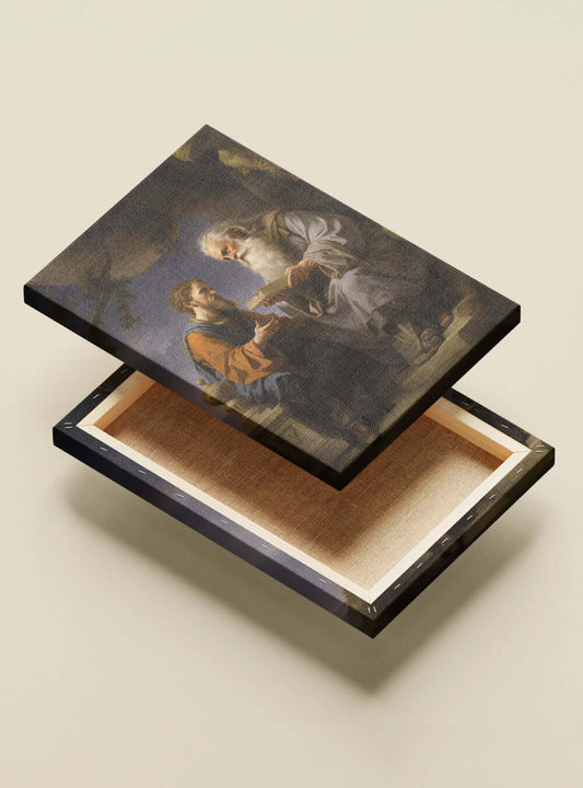 Christian Luke 18:27 Canvas - Inspirational Print