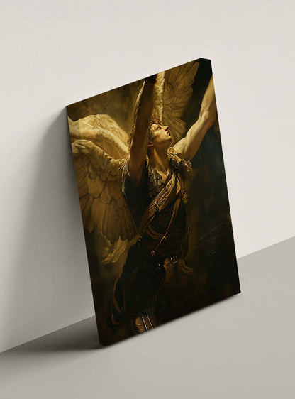 Christian Neoclassical Painting: Hope Personified Wall Decor Canvas Print