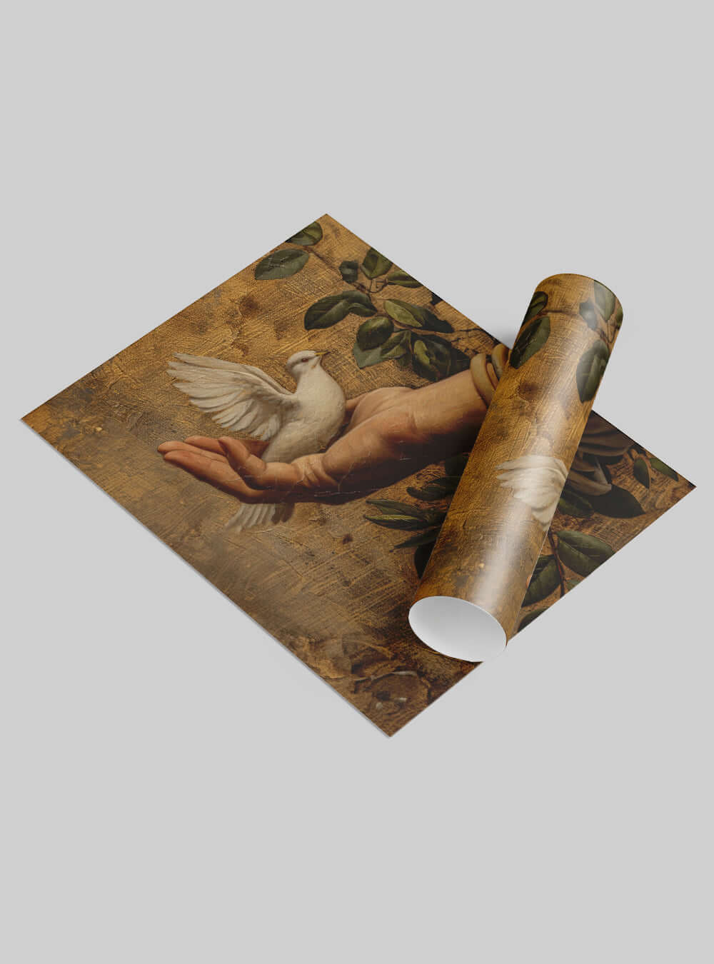 Christian Painting Neoclassical Harmony Dove Poster Picture Print