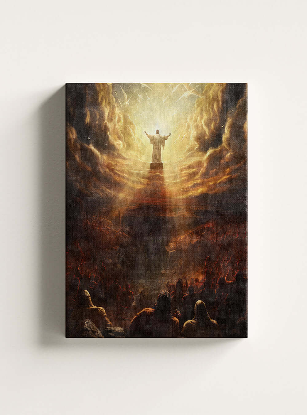 Christian Romans 8:1 Canvas Art | Spiritual Painting Print