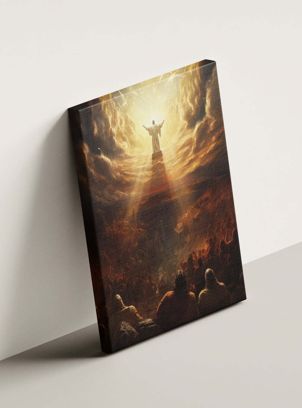 Christian Romans 8:1 Canvas Art | Spiritual Painting Print