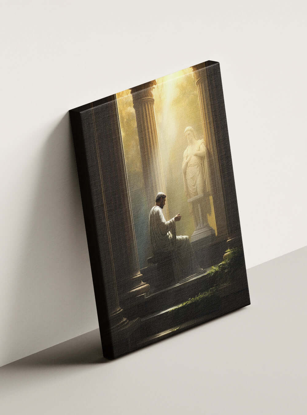 Christian Scene - Romans 10:10 Canvas - Faith Art Print