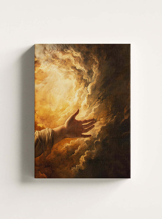 Christian Wall Art: Trusting the Divine Neoclassical Canvas