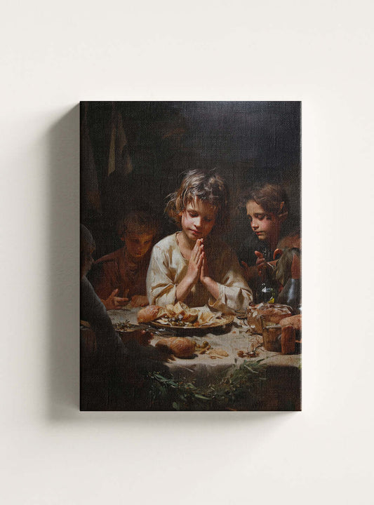 Christian Wall Decor Neoclassical Joy Christ Painting on Canvas