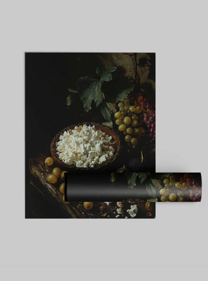 Christian Wall Decor: Biblical Nourishment Still Life Poster Print