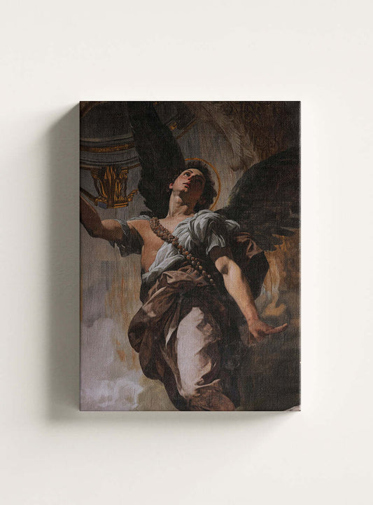 Christian Wall Decor: Divine Victory Books of the Bible Canvas - Neoclassical Triumph Art