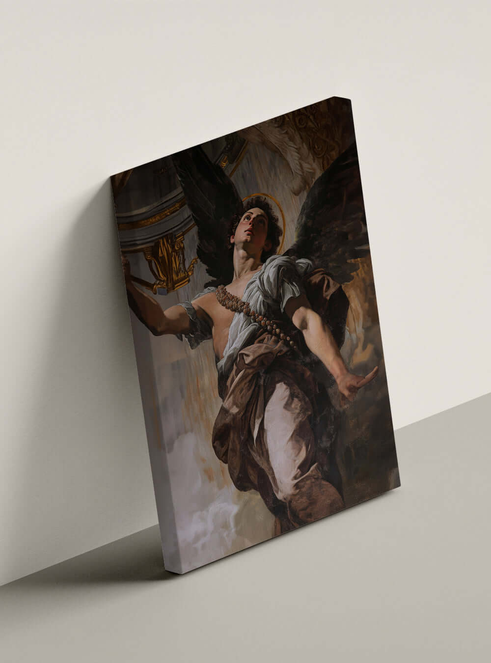 Christian Wall Decor: Divine Victory Books of the Bible Canvas - Neoclassical Triumph Art