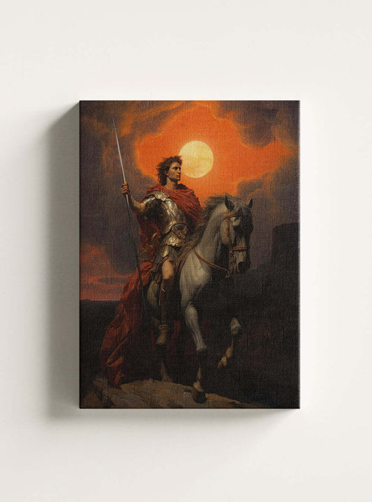 Christian Warrior Canvas Art - Joshua 1:9 - Bible Verse Print