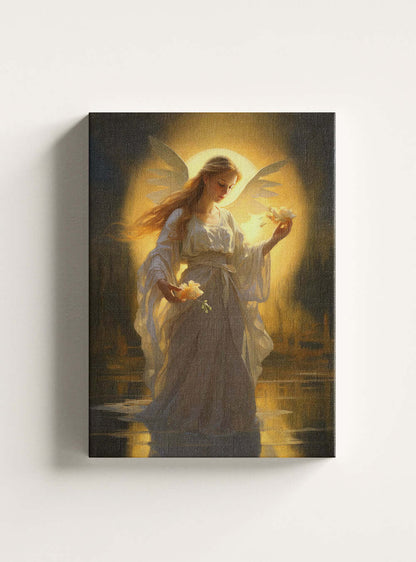 Colossians 2:10 Serenity Angel Bible Canvas Print