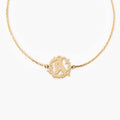Custom Initial Thorns Bracelet in Gold Vermeil