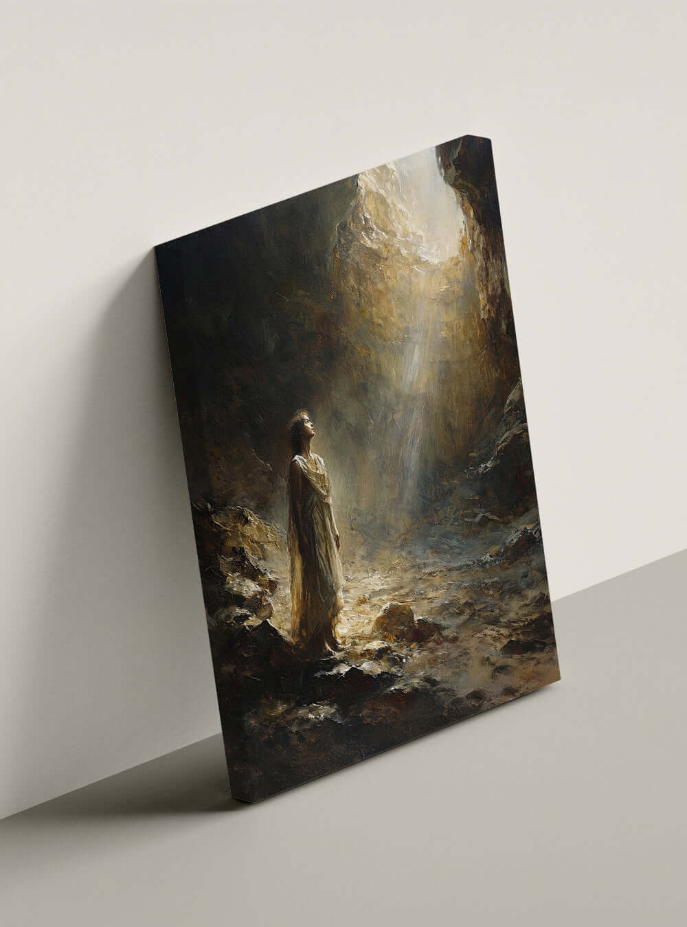 Deuteronomy 11:1 Divine Light Cave Christ Canvas Art