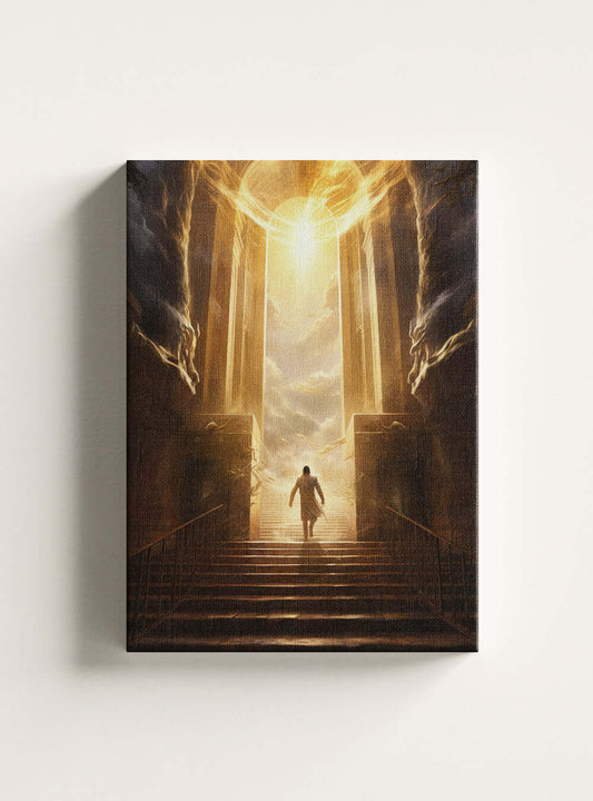 Divine Canvas - Acts 4:12 Ascend Journey Artwork Print