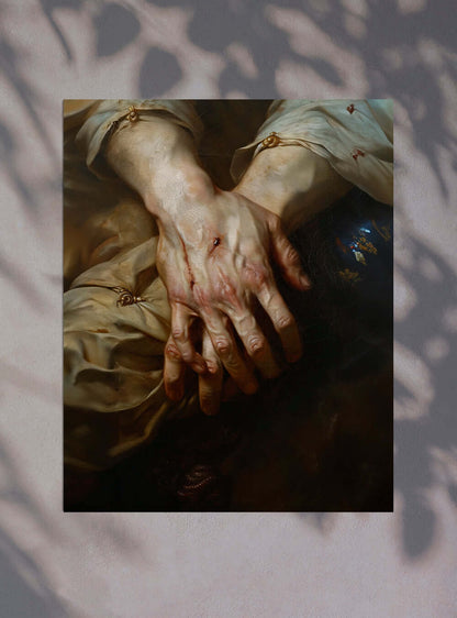 Elegant Scripture Image of 'Healing Hands' - Christian Artwork by Holysteller