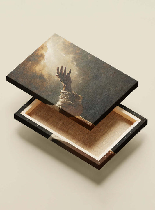 Elegant, Exclusive Christian Iconography Wall Art – 'Draw near to God' Canvas by Holysteller