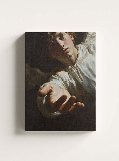 Embrace Compassion Neoclassical Canvas Print: Christian Art Gift