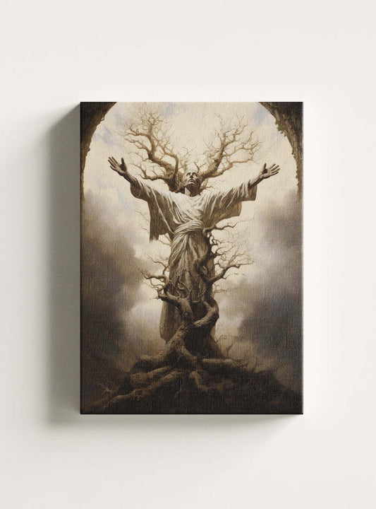 Ephesians 3:17 Modern Faith Canvas - Christian Art Print