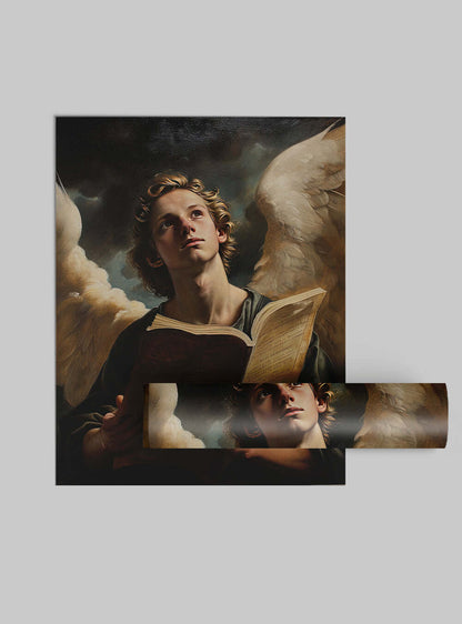 Ephesians 3:18 Religious Bible Verse Angelic Poster Print