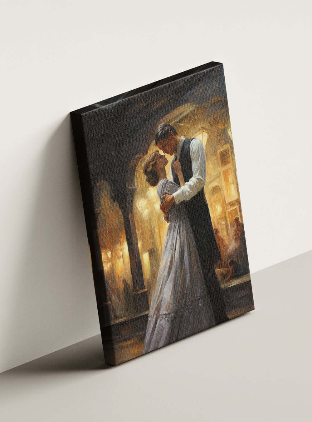 Ephesians 5:2 Romantic Dance Christian Home Decor Canvas Print