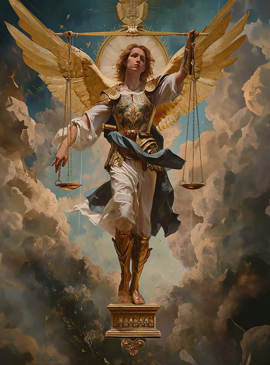 Exceptional Angelic Art Poster Print Inspired by a Bible Verse