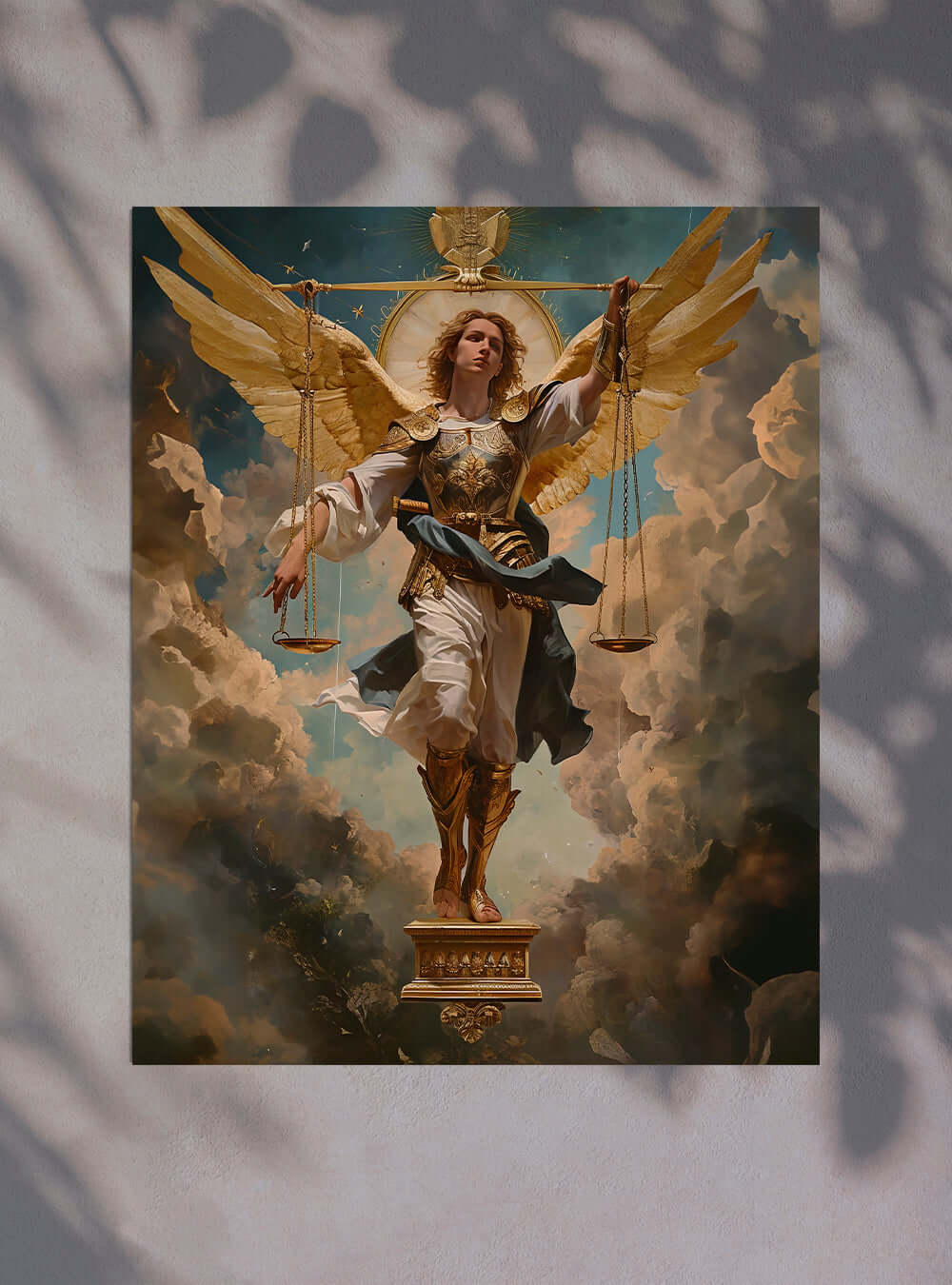 Exceptional Angelic Art Poster Print Inspired by a Bible Verse