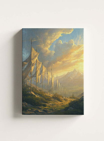 Exceptional Christian Bible Canvas - Famed Psalm 21:6 Mountain Sunrise Wall Art