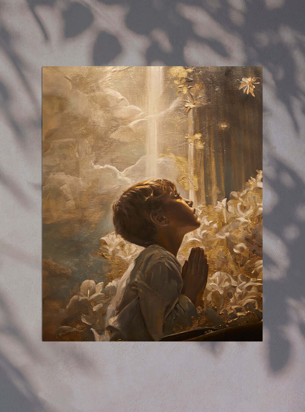 Exclusive Ephesians 6:1 Divine Light Prayer Christian Poster Print