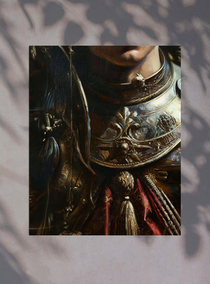 Finding Time Neoclassical Chiaroscuro Armor Bible Poster Print