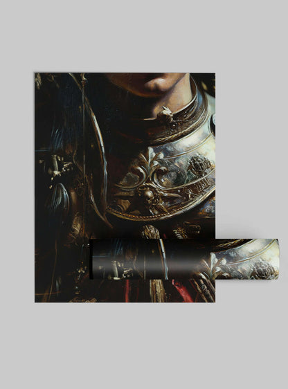 Finding Time Neoclassical Chiaroscuro Armor Bible Poster Print