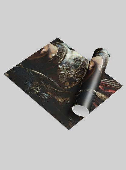 Finding Time Neoclassical Chiaroscuro Armor Bible Poster Print