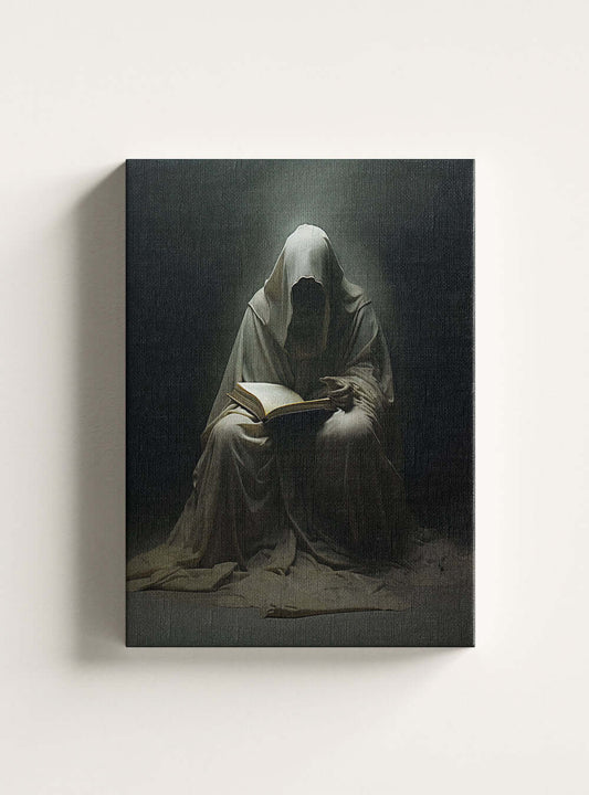 Galatians 1:10 Cloaked Figure - Christian Wall Canvas Print