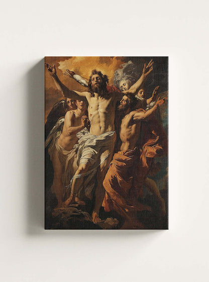 Galatians 5:1 Inspirational Baroque Canvas Art Print