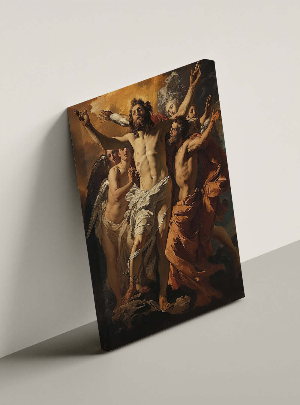 Galatians 5:1 Inspirational Baroque Canvas Art Print