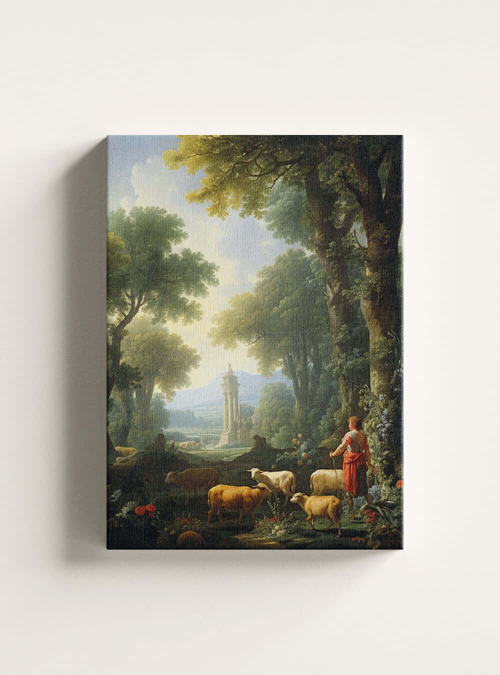 Galatians 5:24 Shepherd Landscape Bible Art Canvas Print