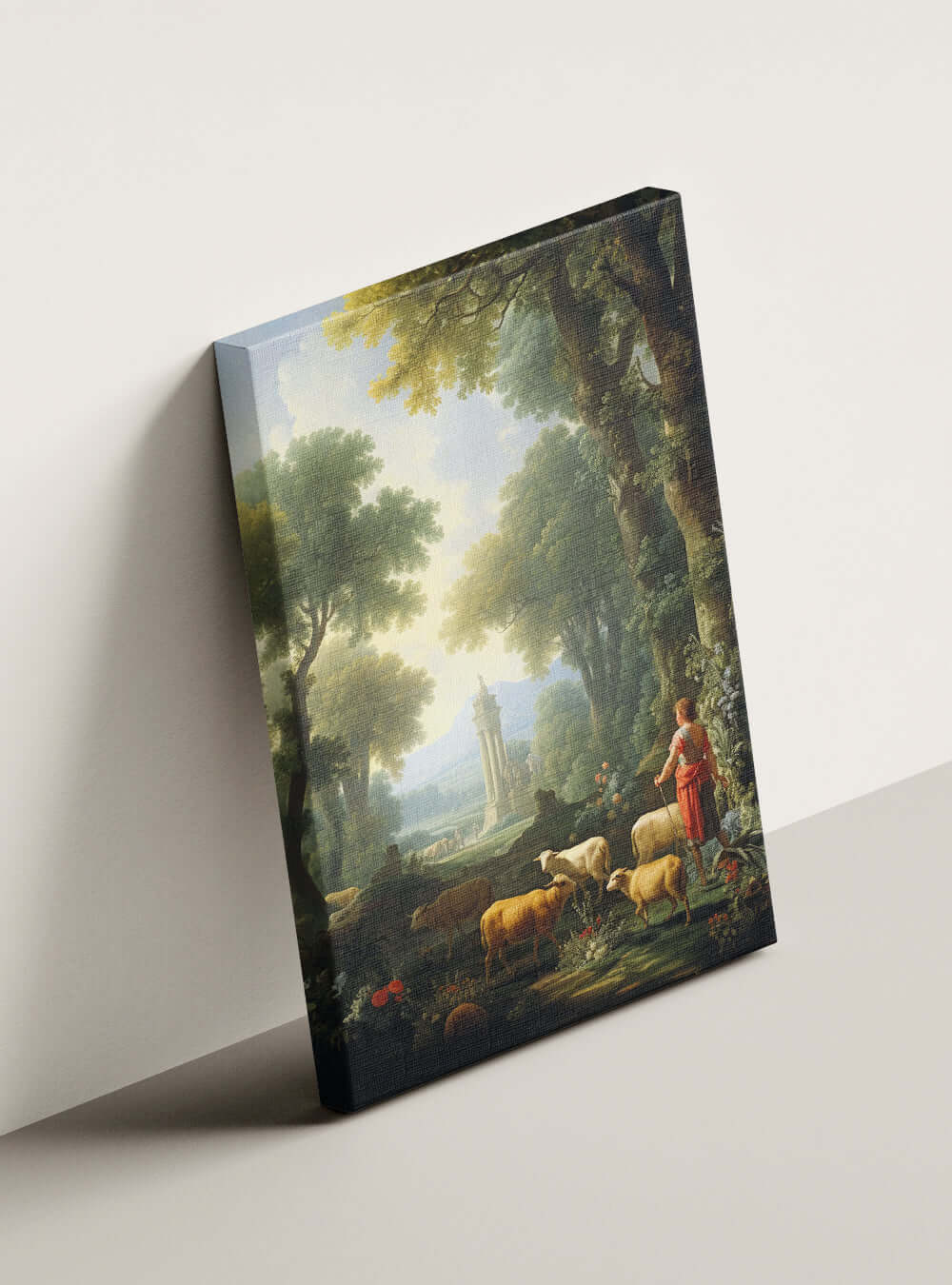 Galatians 5:24 Shepherd Landscape Bible Art Canvas Print