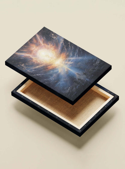 Genesis 1:1 Celestial Event Christian Wall Art Canvas Print