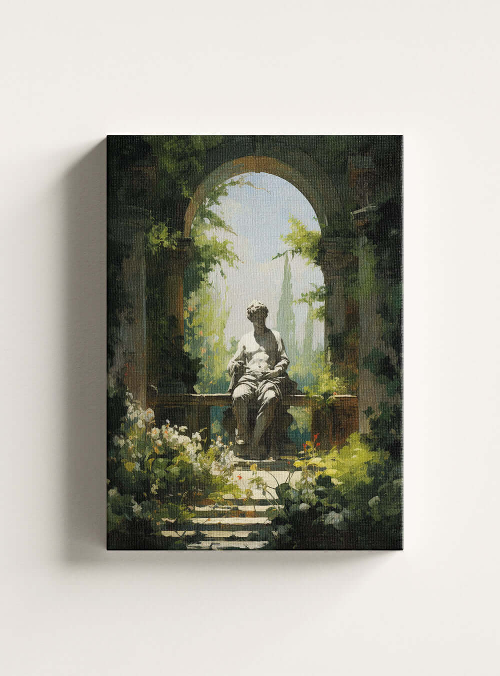 Genesis 2:18 - Timeless Garden Canvas - Bible Verse Print