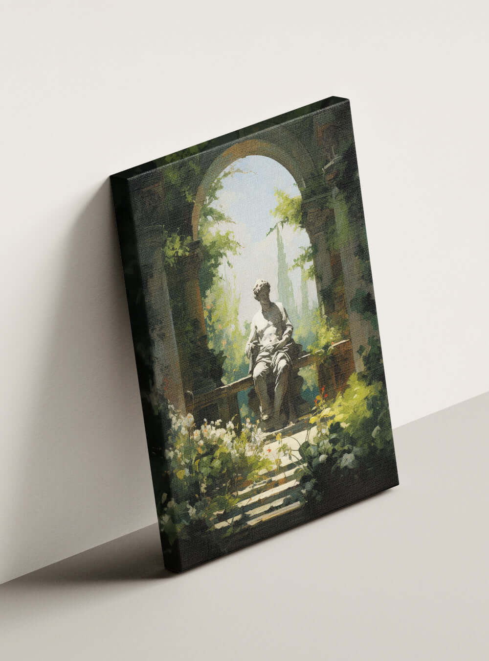 Genesis 2:18 - Timeless Garden Canvas - Bible Verse Print