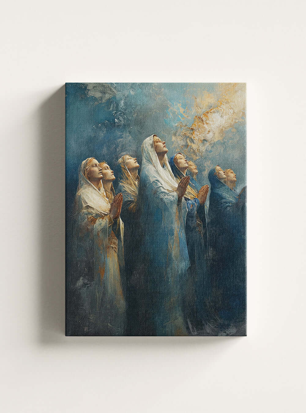 Genesis 2:24 Timeless Gaze Christian Canvas Sacred Art Print