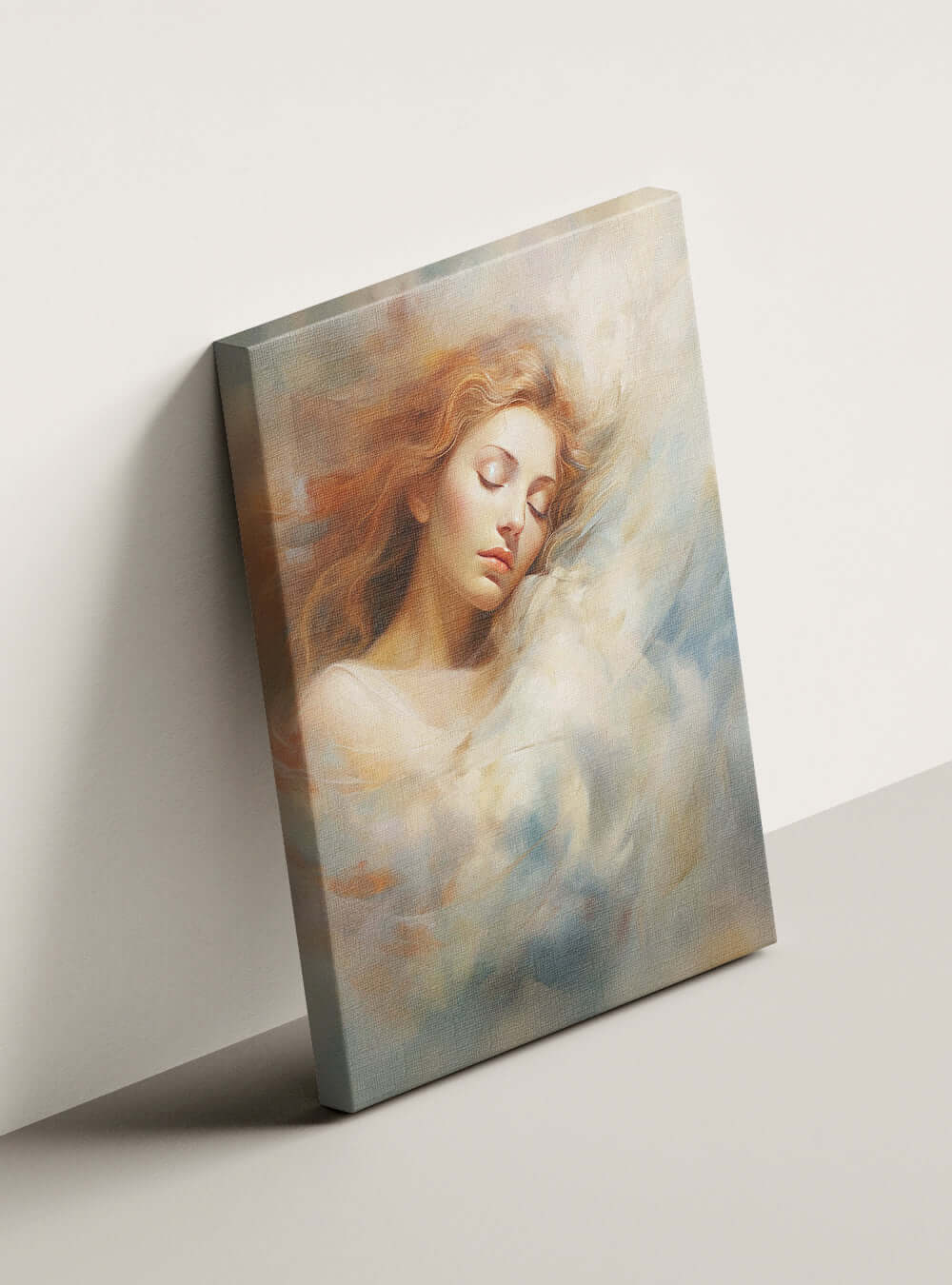 Heavenly Angel Portrait - Job 33:4 - Christian Canvas Art Print