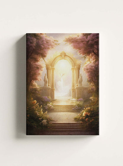 Heavenly Oasis Canvas Print - Revelation 22:14 - Christian Art