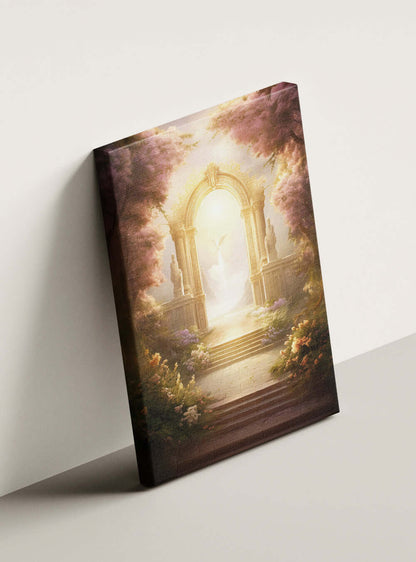 Heavenly Oasis Canvas Print - Revelation 22:14 - Christian Art